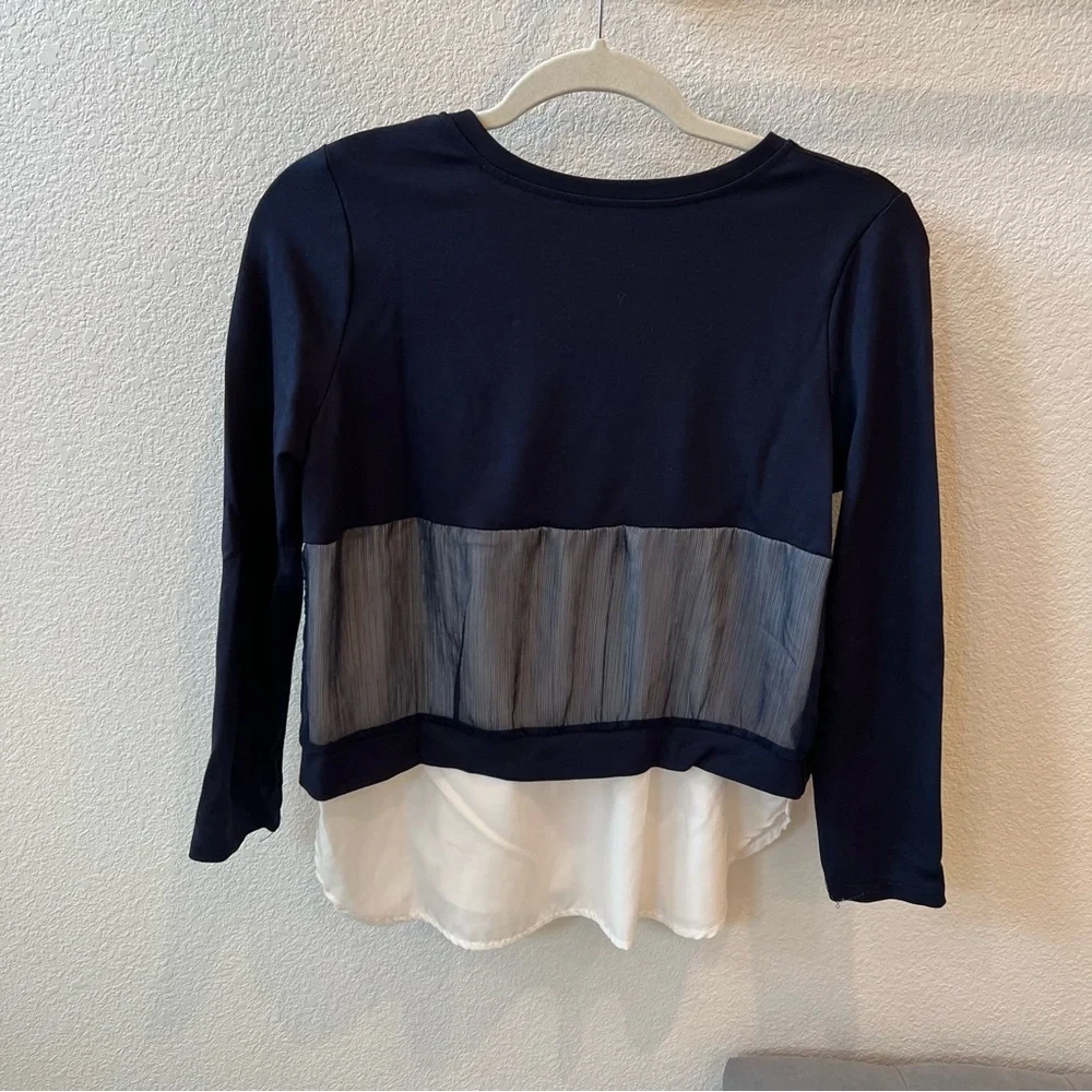 💗Navy Blue Layered Look Top - Picture 4 of 7
